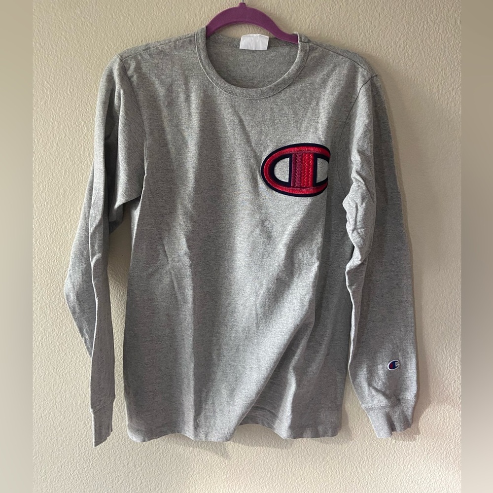 Champion Crewneck Sweater | Size S | Gray